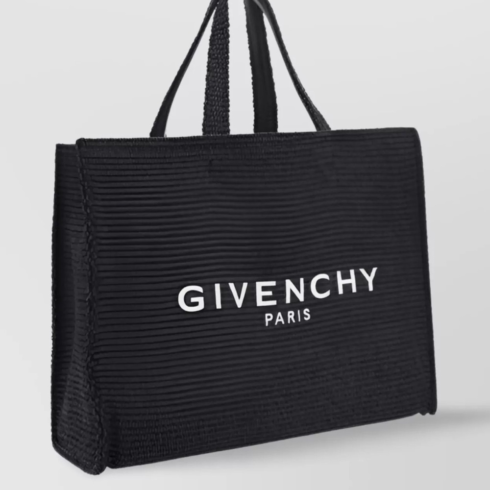 GIVENCHY Medium G-Tote bag in raffia black